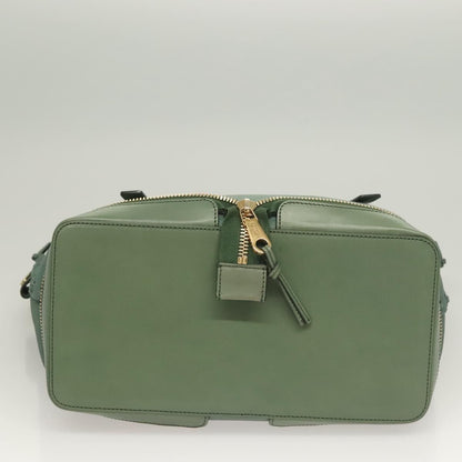 Chloe Ellen Moyen Tote Leather, GREEN, LEATHER, Tote bag