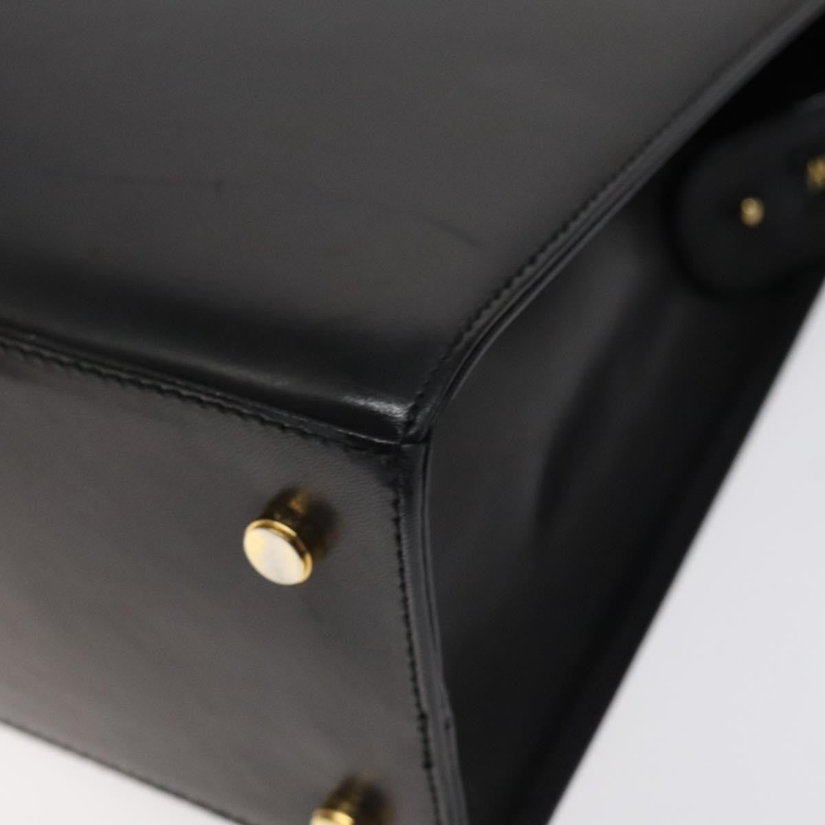 Salvatore Ferragamo Vala Shoulder Bag Leather, BLACK, LEATHER, Shoulder bag