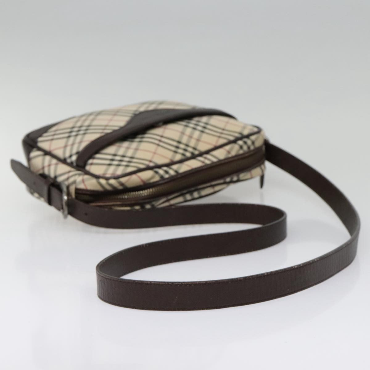 Burberry Camera Crossbody Bag Vintage Check Canvas, BEIGE, CANVAS, Shoulder bag