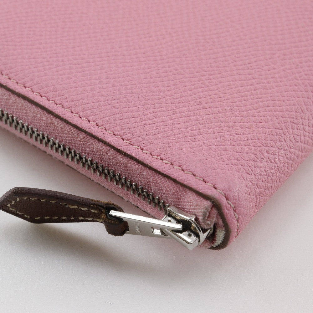 Hermes Azap Zip Around Wallet Epsom, PINK, LEATHER, Wallets