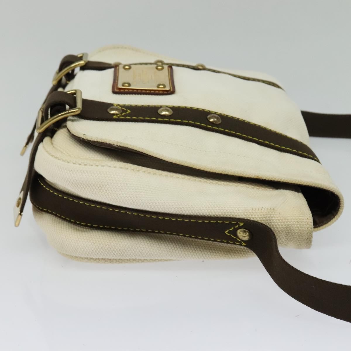 Louis Vuitton Antigua Besace Messenger Bag Canvas, WHITE, CANVAS, Shoulder bag