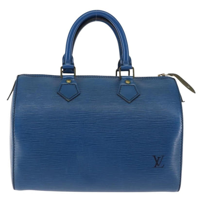 Louis Vuitton Speedy Handbag Epi Leather, BLUE, LEATHER, Handbag