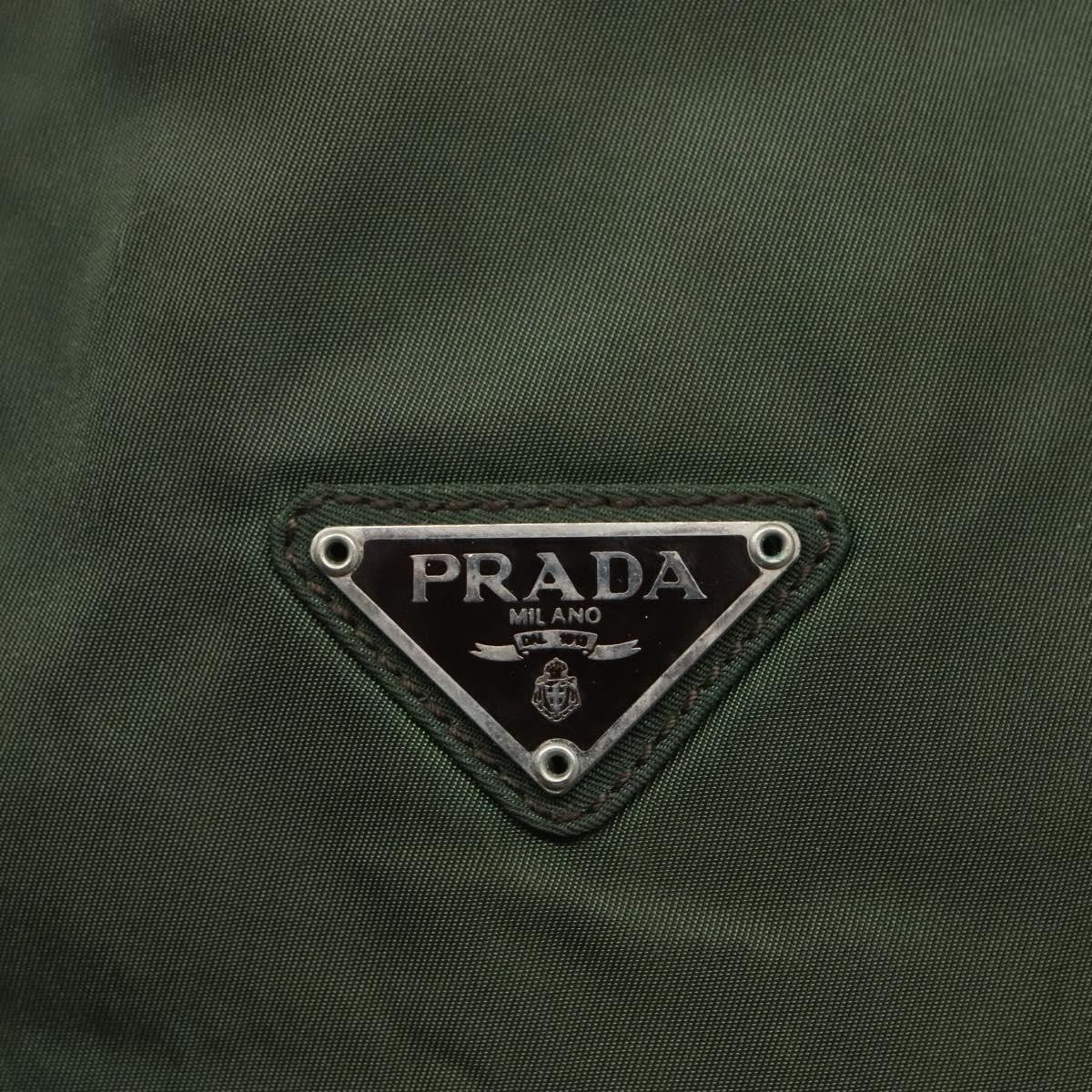 Prada Vintage Chain Tote Tessuto, GREEN, NYLON, Tote bag