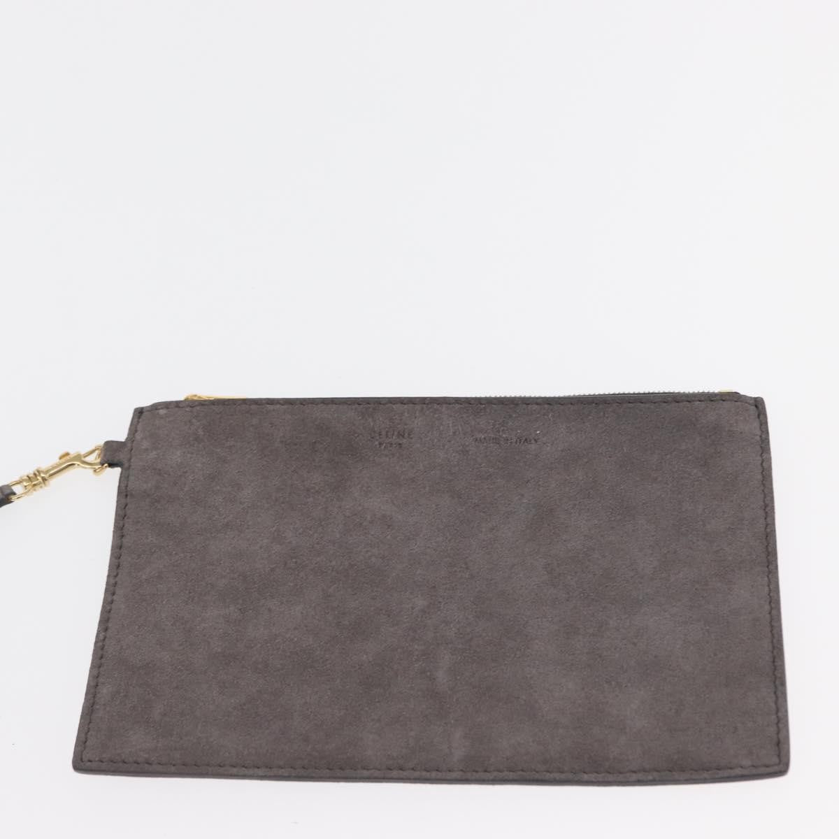 Celine Triomphe Chain Shoulder Bag Leather, MULTICOLOUR, SUEDE, Crossbody bag