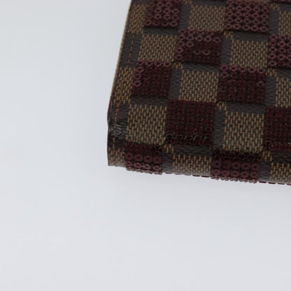 Louis Vuitton Zippy Wallet NM Damier Piet, RED, CANVAS, Wallets