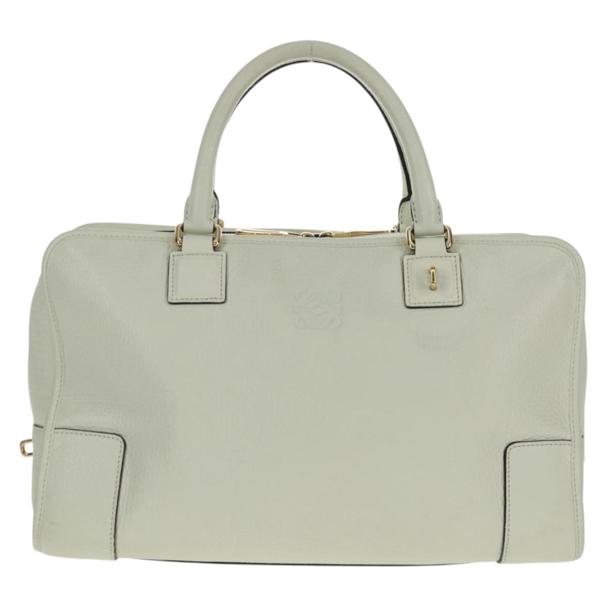 Loewe Amazona NM Bag Leather, WHITE, LEATHER, Handbag