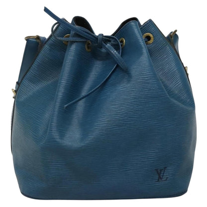 Louis Vuitton Petit Noe Handbag Epi Leather, BLUE, LEATHER, Handbag