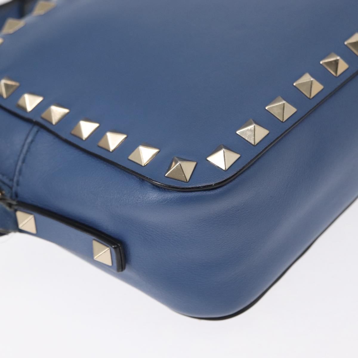 Valentino Garavani Rockstud Camera Crossbody Bag Leather, BLUE, LEATHER, Clutche & pouche