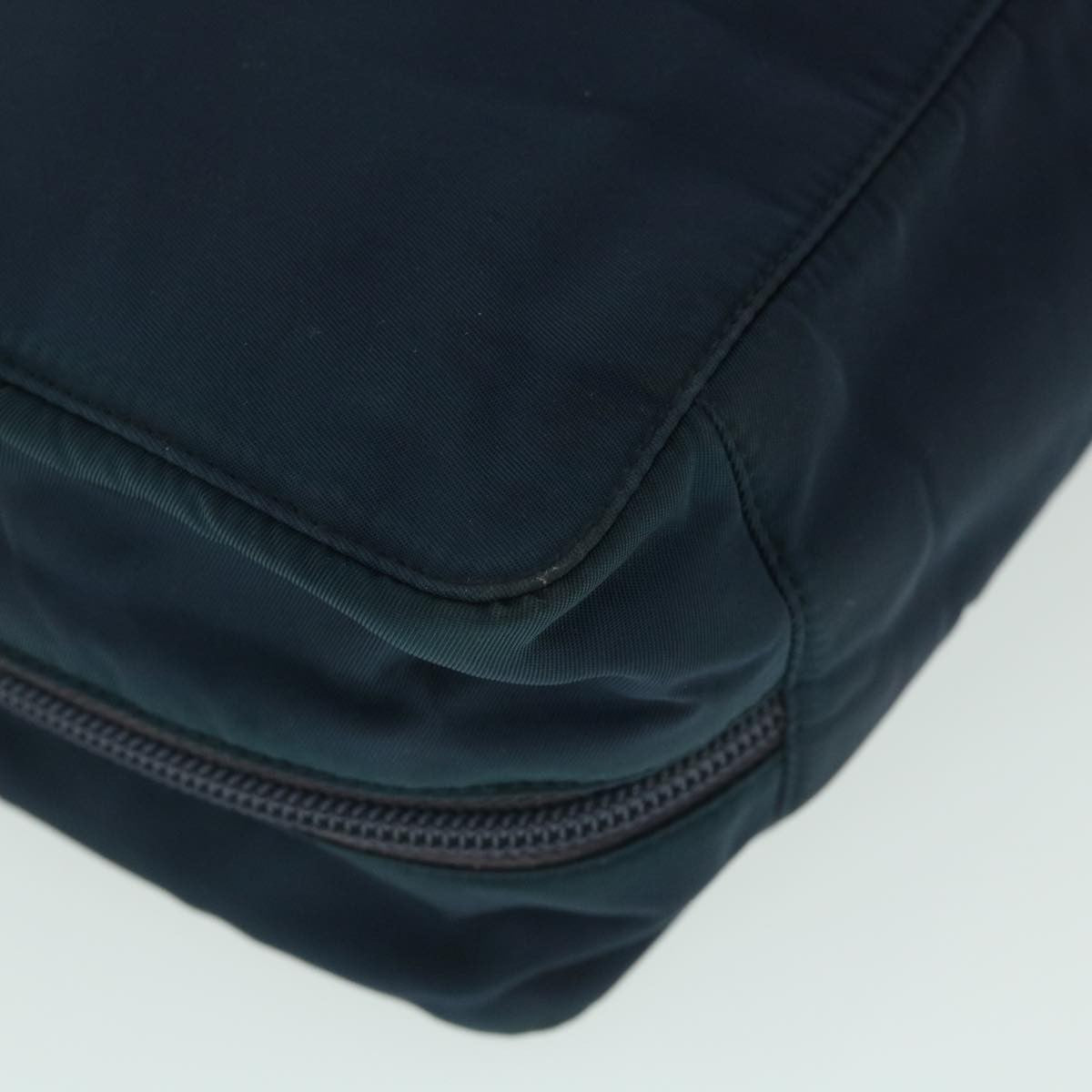 Prada Double Zip Wristlet Pouch Tessuto, NAVY, NYLON, Clutche & pouche