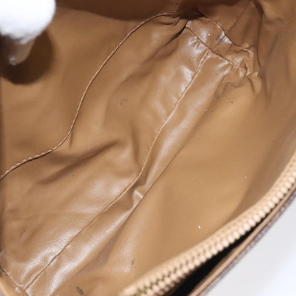 Celine Macadam Shoulder Bag Canvas, BROWN, CANVAS, Shoulder bag