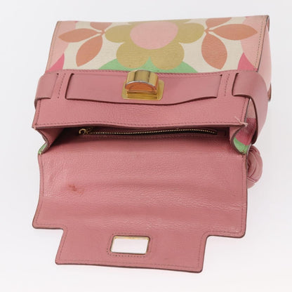 Miu Miu Click Convertible Satchel Leather, PINK, LEATHER, Handbag
