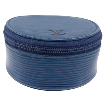 Louis Vuitton Ecrin Bijoux Jewelry Case Epi Leather, BLUE, LEATHER, Clutche & pouche