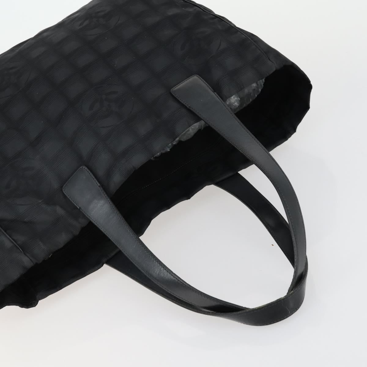 Chanel Fourre Tout Tote Multicolor Toile, BLACK, NYLON, Handbag