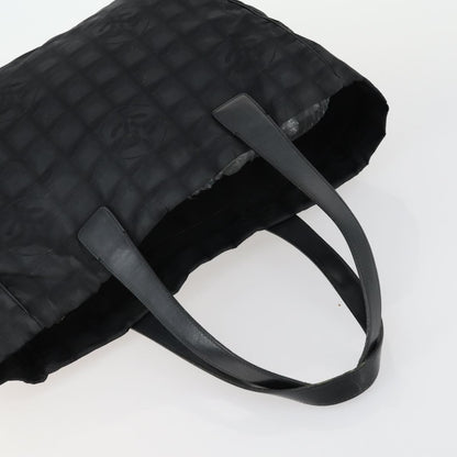 Chanel Fourre Tout Tote Multicolor Toile, BLACK, NYLON, Handbag