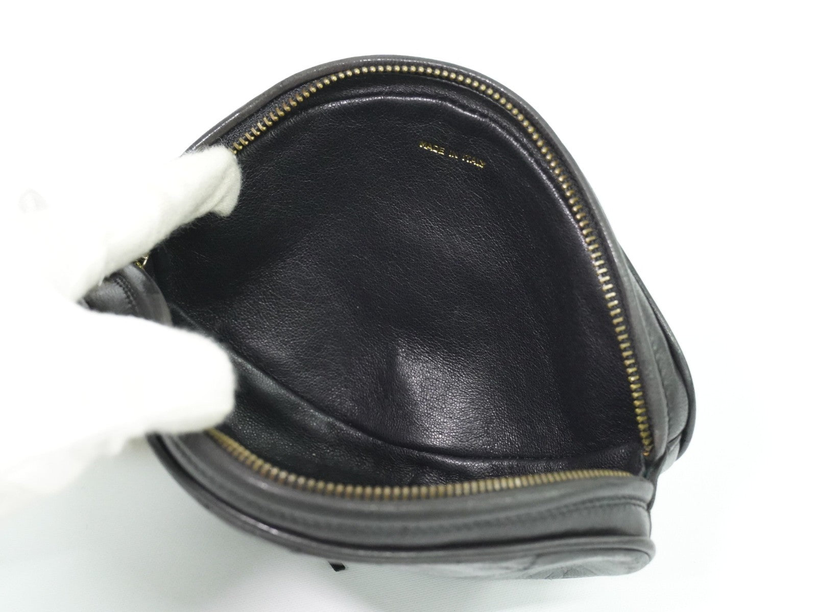 Chanel Vintage Diamond CC Tassel Clutch Quilted Lambskin, BLACK, LEATHER, Clutche & pouche