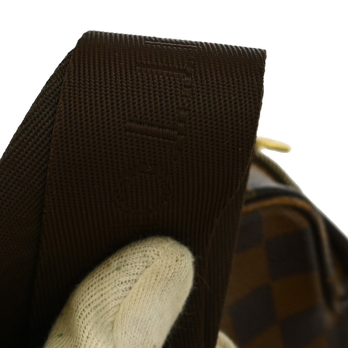 Louis Vuitton Olav Handbag Damier, BROWN, CANVAS, Shoulder bag