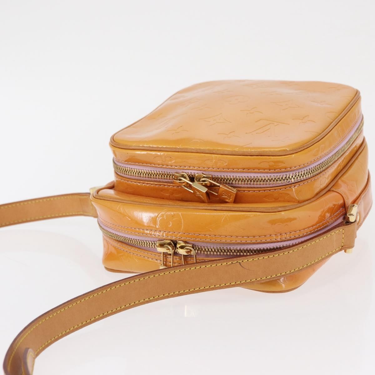 Louis Vuitton Wooster Handbag Monogram Vernis, YELLOW, PATENT_LEATHER, Clutche & pouche