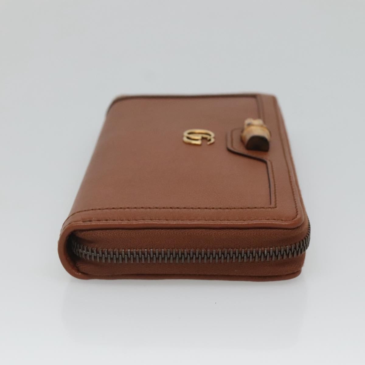 Gucci Diana Zip Around Wallet Leather, BROWN, LEATHER, Wallets