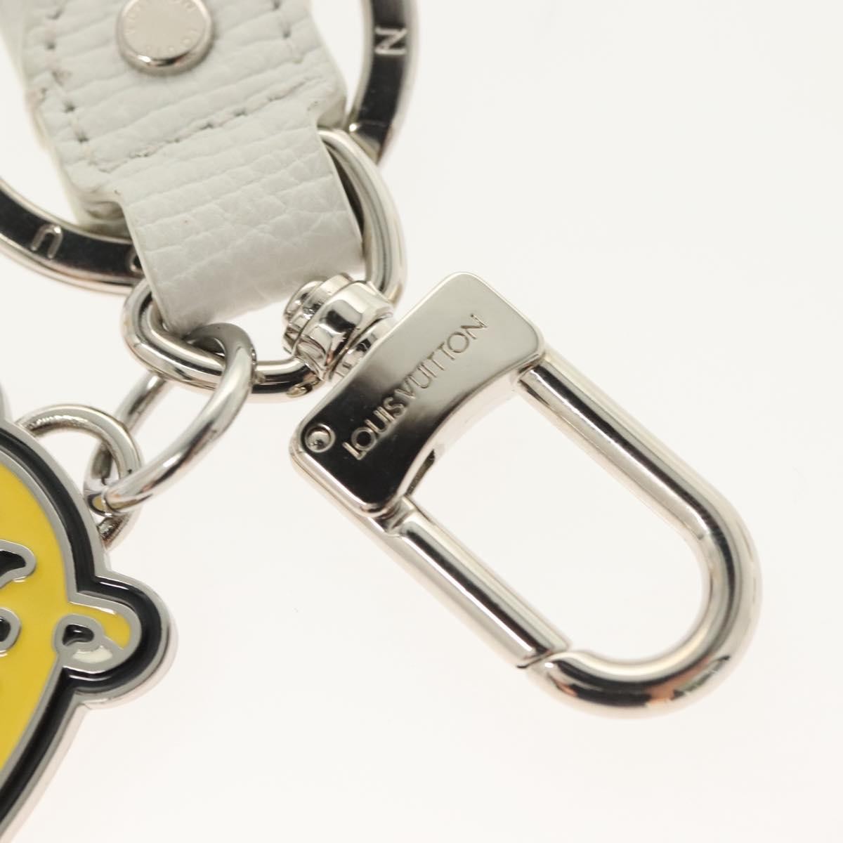 Louis Vuitton Animal Family Bag Charm and Key Holder Metal with Leather, WHITE, METAL, Charms and Keychains