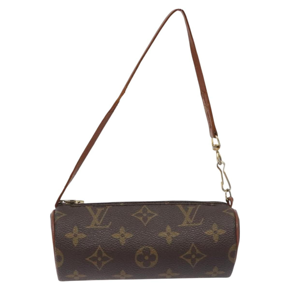 Louis Vuitton Papillon Pochette Monogram Canvas, BROWN, CANVAS, Handbag