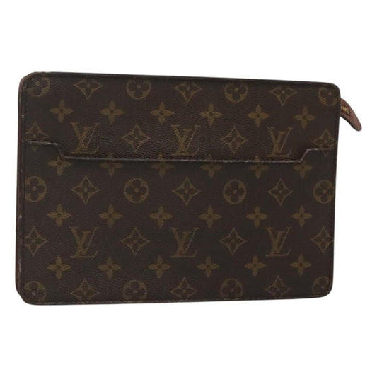 Louis Vuitton Pochette Homme Monogram Canvas, BROWN, CANVAS, Clutche & pouche