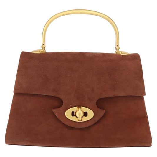 Givenchy Vintage Handbag Suede, BROWN, SUEDE, Handbag