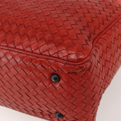 Bottega Veneta Intrecciato Tote Leather, ORANGE, LEATHER, Tote bag