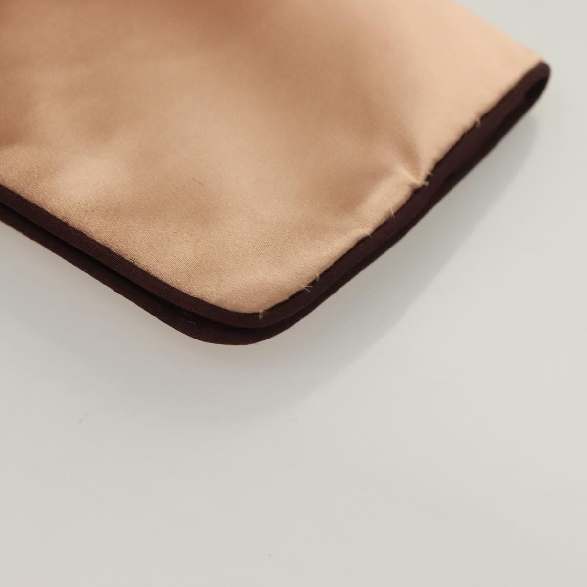 Prada Vintage Pouch Satin, BEIGE, SATIN, Clutche & pouche
