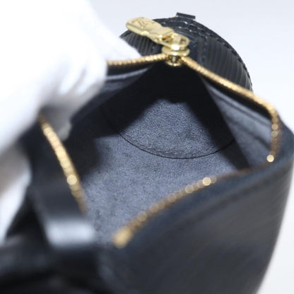 Louis Vuitton Soufflot Pochette Epi Leather, BLACK, LEATHER, Clutche & pouche