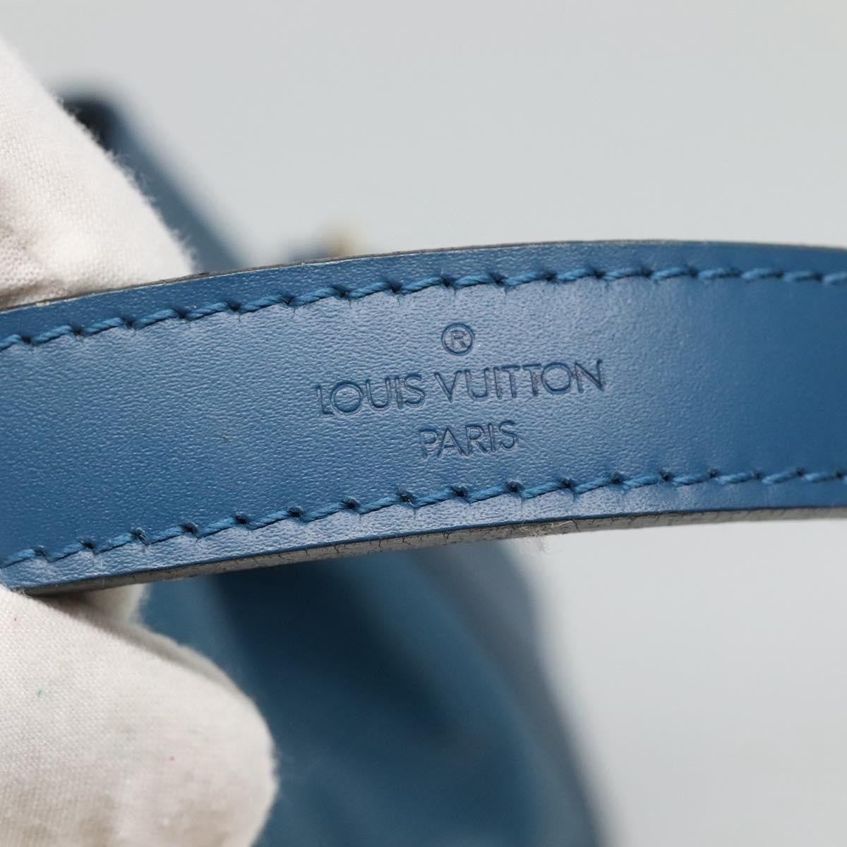 Louis Vuitton Petit Noe Handbag Epi Leather, BLUE, LEATHER, Handbag