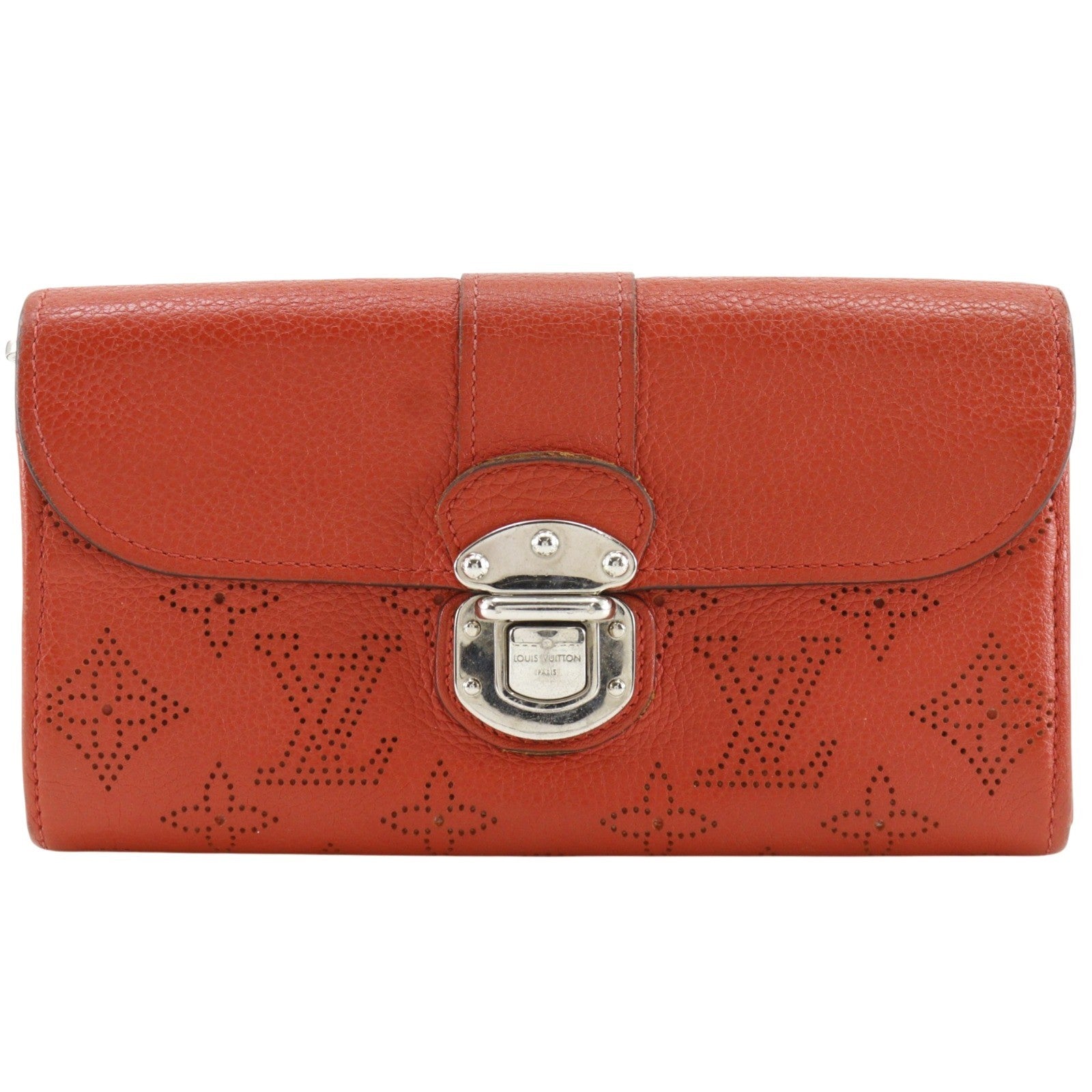 Louis Vuitton Iris Wallet Mahina Leather, Red, Leather, Wallet