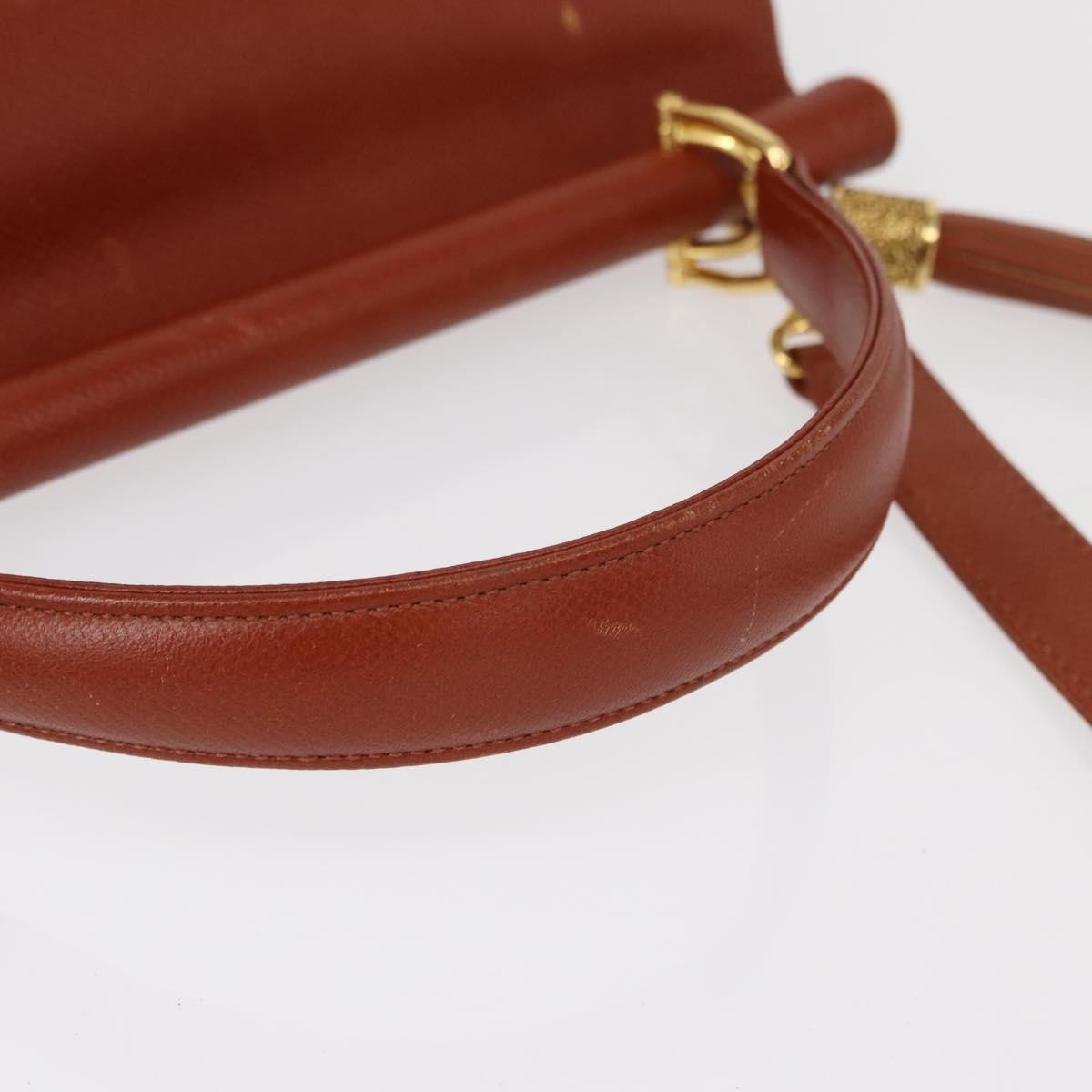 Valentino Garavani Vintage Handbag Leather, BROWN, LEATHER, Handbag
