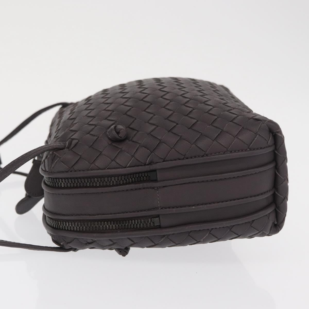 Bottega Veneta Nodini Crossbody Bag Intrecciato Nappa, BROWN, LEATHER, Shoulder bag