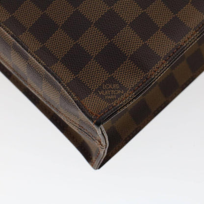 Louis Vuitton Sac Plat Bag Damier, BROWN, CANVAS, Handbag