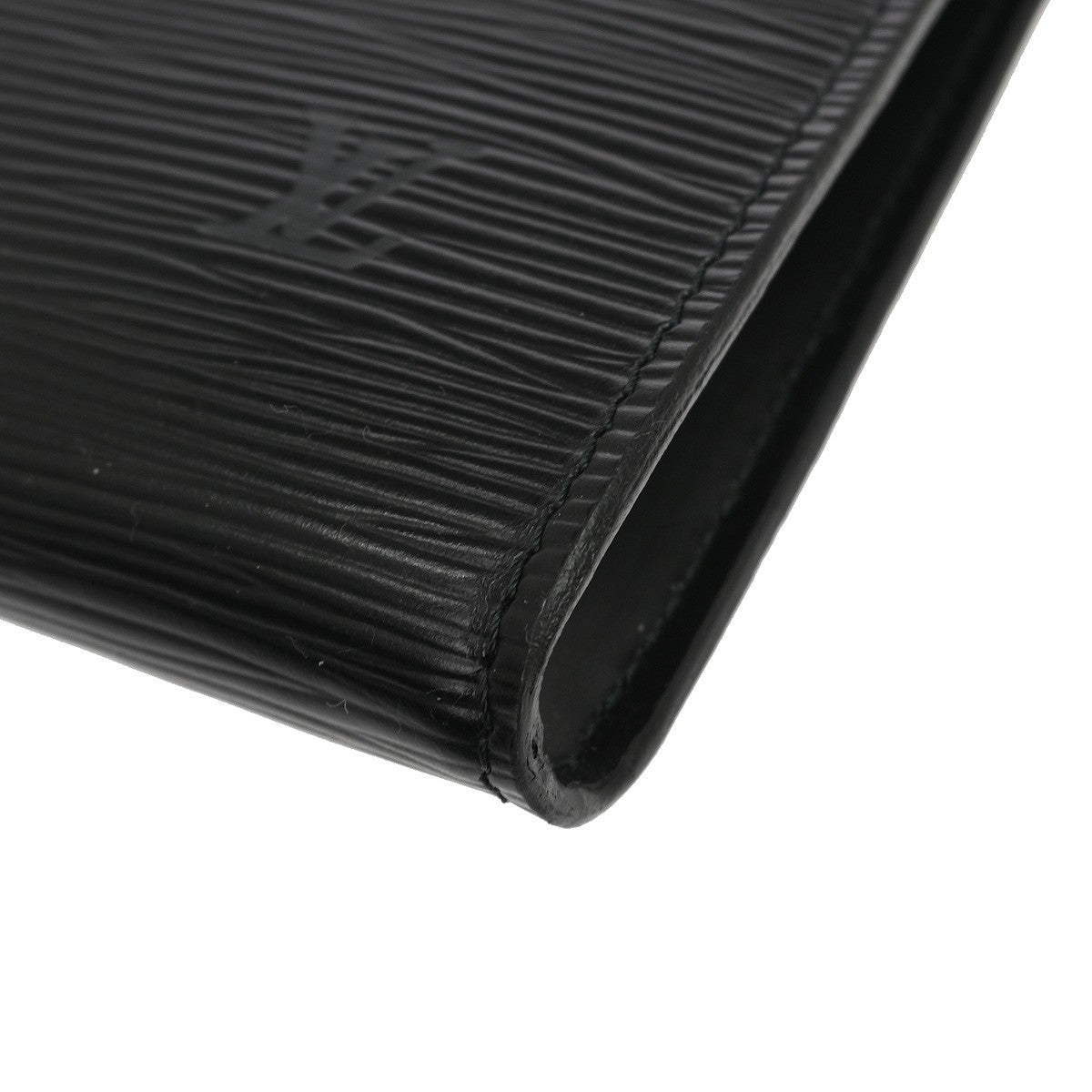 Louis Vuitton Pochette Accessoires Epi Leather, Black, Leather, Clutch