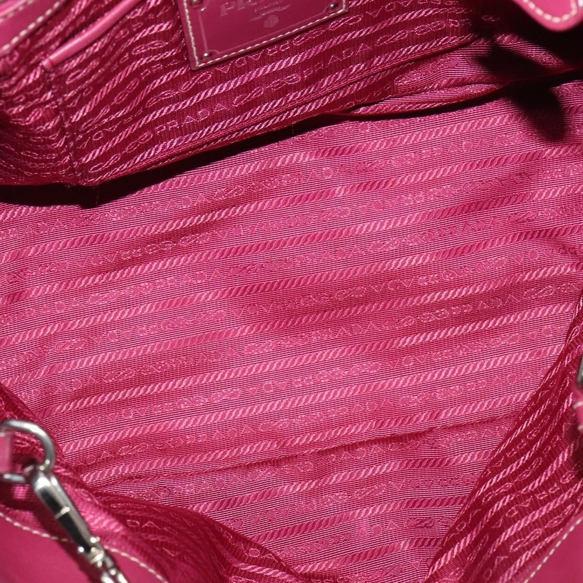 Prada Convertible Belted Hobo Tessuto with Leather, PINK, NYLON, Tote bag