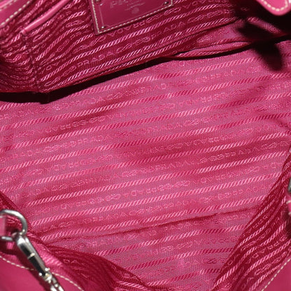 Prada Convertible Belted Hobo Tessuto with Leather, PINK, NYLON, Tote bag