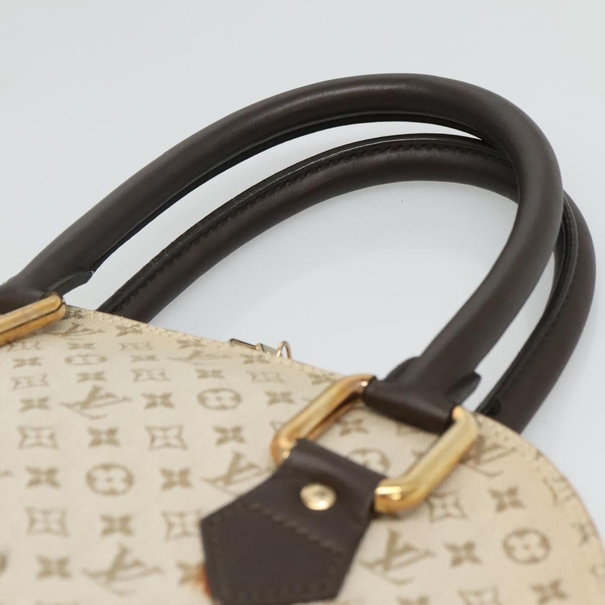 Louis Vuitton Alma Handbag Mini Lin Monogram, Khaki, Canvas, Handbag