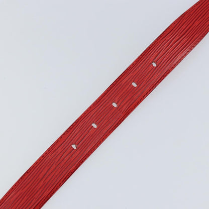 Louis Vuitton Classique Belt Epi Leather, RED, LEATHER, Belts