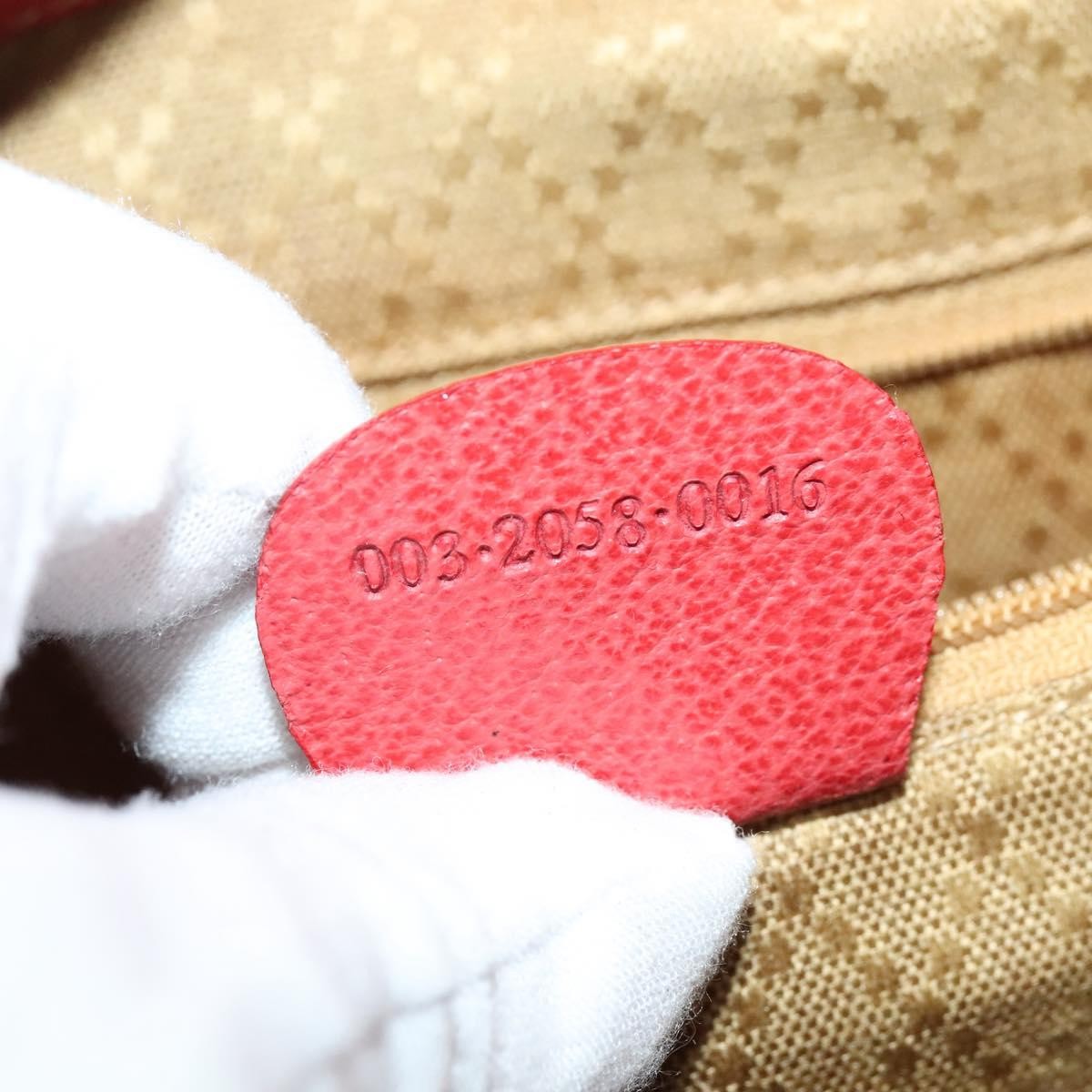 Gucci Bamboo Tassel Backpack Suede, RED, SUEDE, Backpack