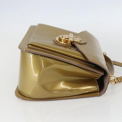Louis Vuitton Mirada Handbag Monogram Vernis, BEIGE, PATENT_LEATHER, Handbag