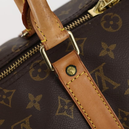 Louis Vuitton Keepall Bag Monogram Canvas, BROWN, CANVAS, Travel bag