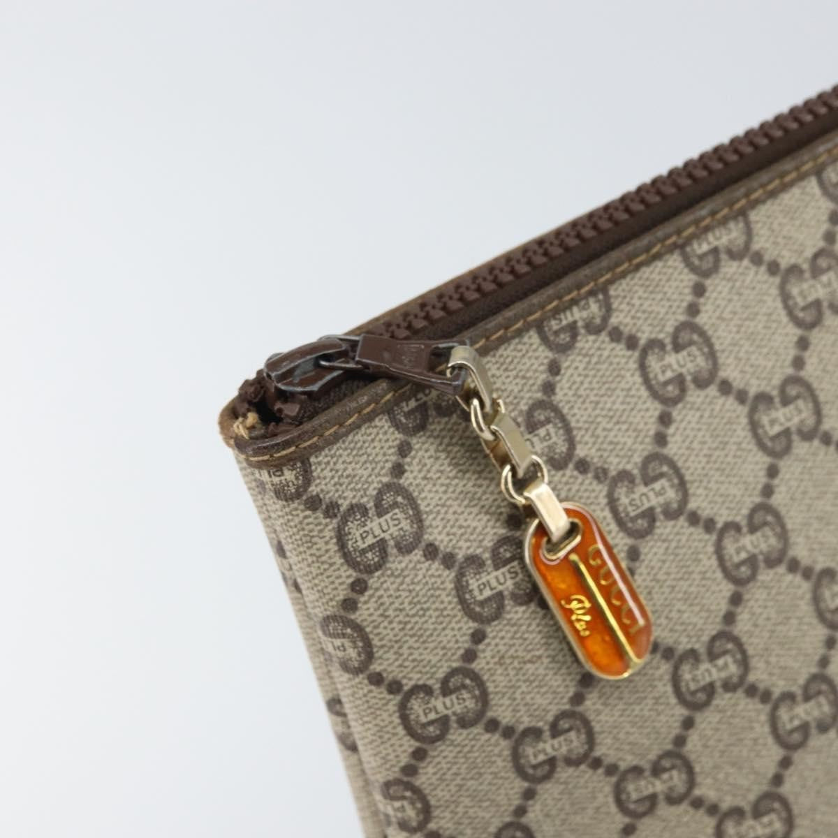 Gucci GG Plus Supreme Pouch Canvas, BEIGE, CANVAS, Clutche & pouche
