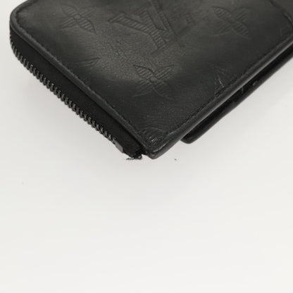 Louis Vuitton Hybrid Wallet Monogram Shadow Leather, Black, Leather, Wallet