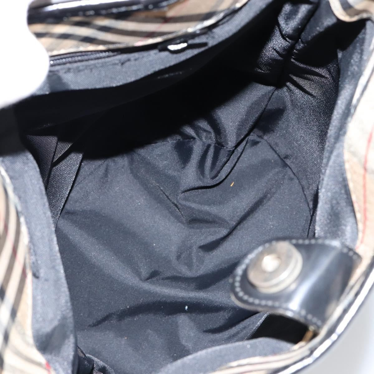 Burberry Nova Check Tote Canvas and Leather, BEIGE, CANVAS, Tote bag