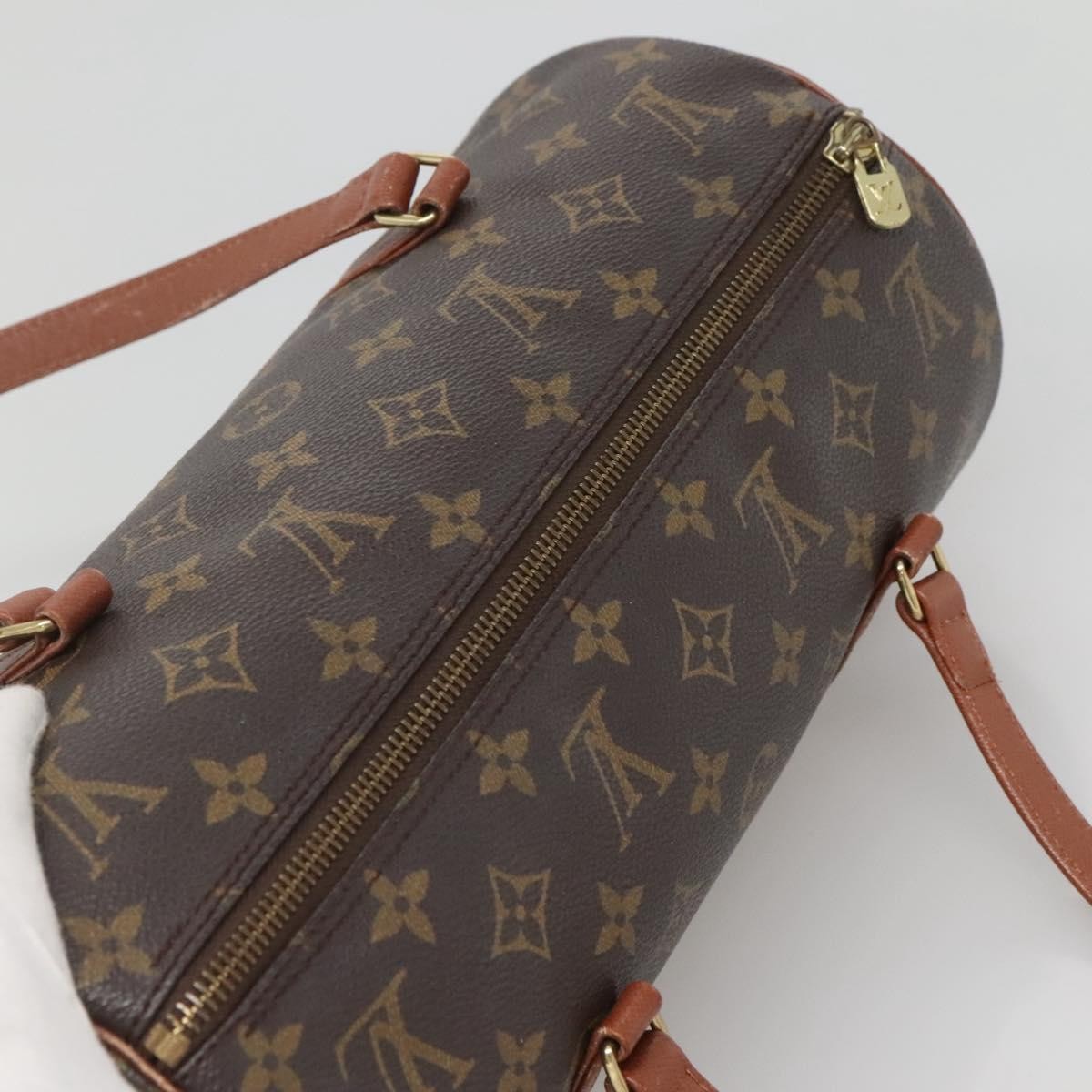 Louis Vuitton Papillon Handbag Monogram Canvas, BROWN, CANVAS, Handbag