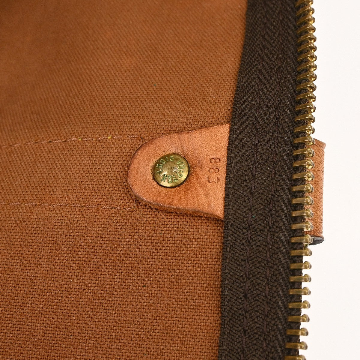 Louis Vuitton Keepall Bag Monogram Canvas, BROWN, CANVAS, Travel bag