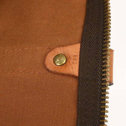 Louis Vuitton Keepall Bag Monogram Canvas, BROWN, CANVAS, Travel bag