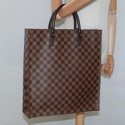 Louis Vuitton Sac Plat Bag Damier, BROWN, CANVAS, Handbag