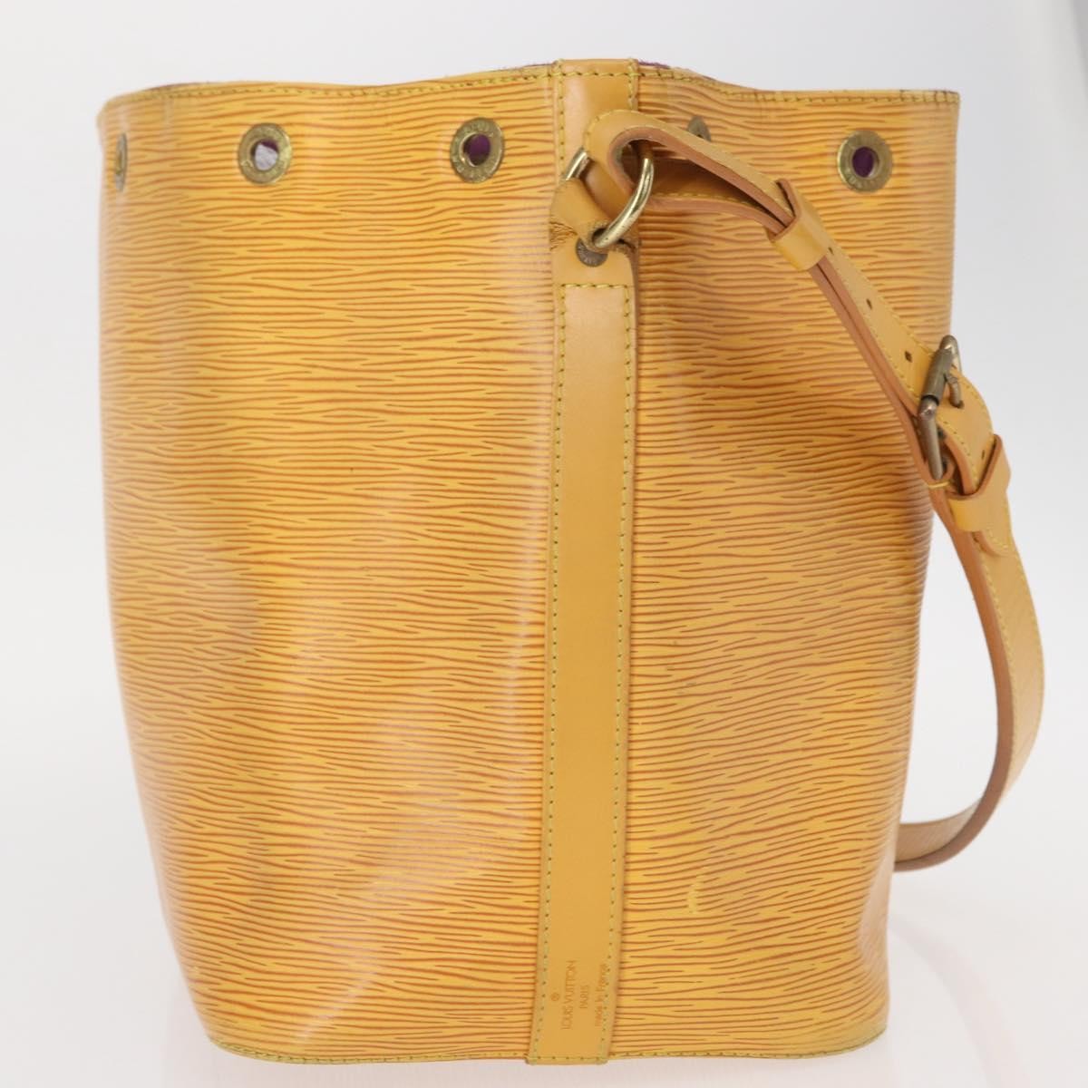 Louis Vuitton Petit Noe Handbag Epi Leather, YELLOW, LEATHER, Shoulder bag